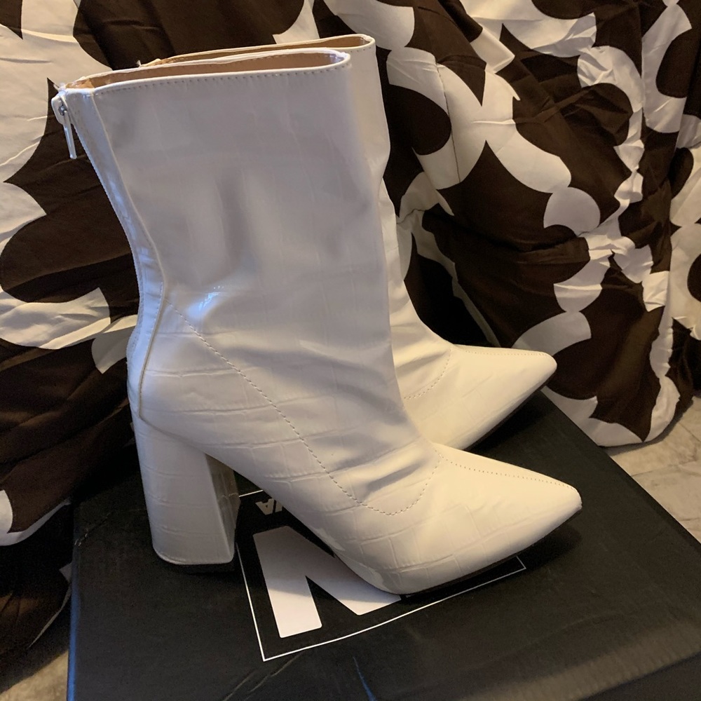 Fashion Nova White Booties